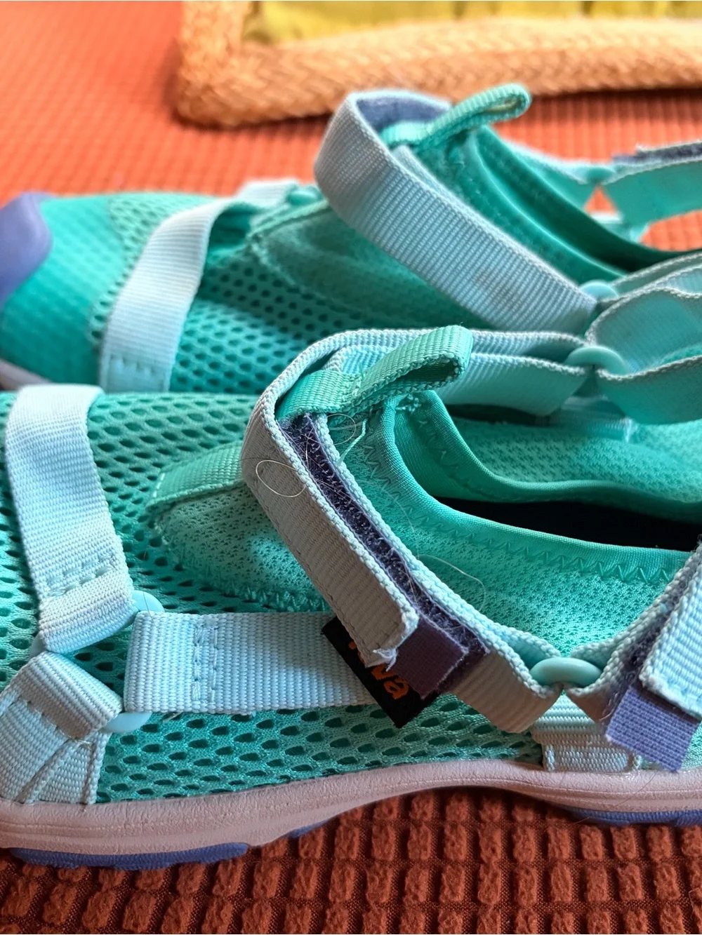 Teva Kids Aqua Mesh Water Shoes in Teal and Purple